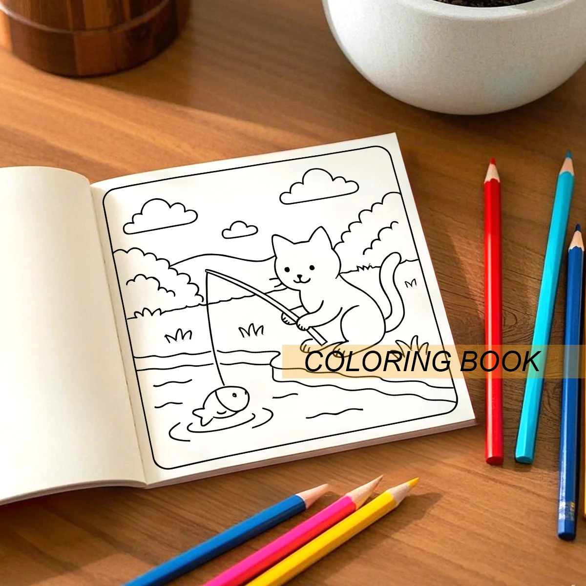 CAT MOMENTS MEOW LIFE Coloring Book 24 pages Kid Cartoon Graffiti Painting Books Featuring Adult Picture Book Creative Gift