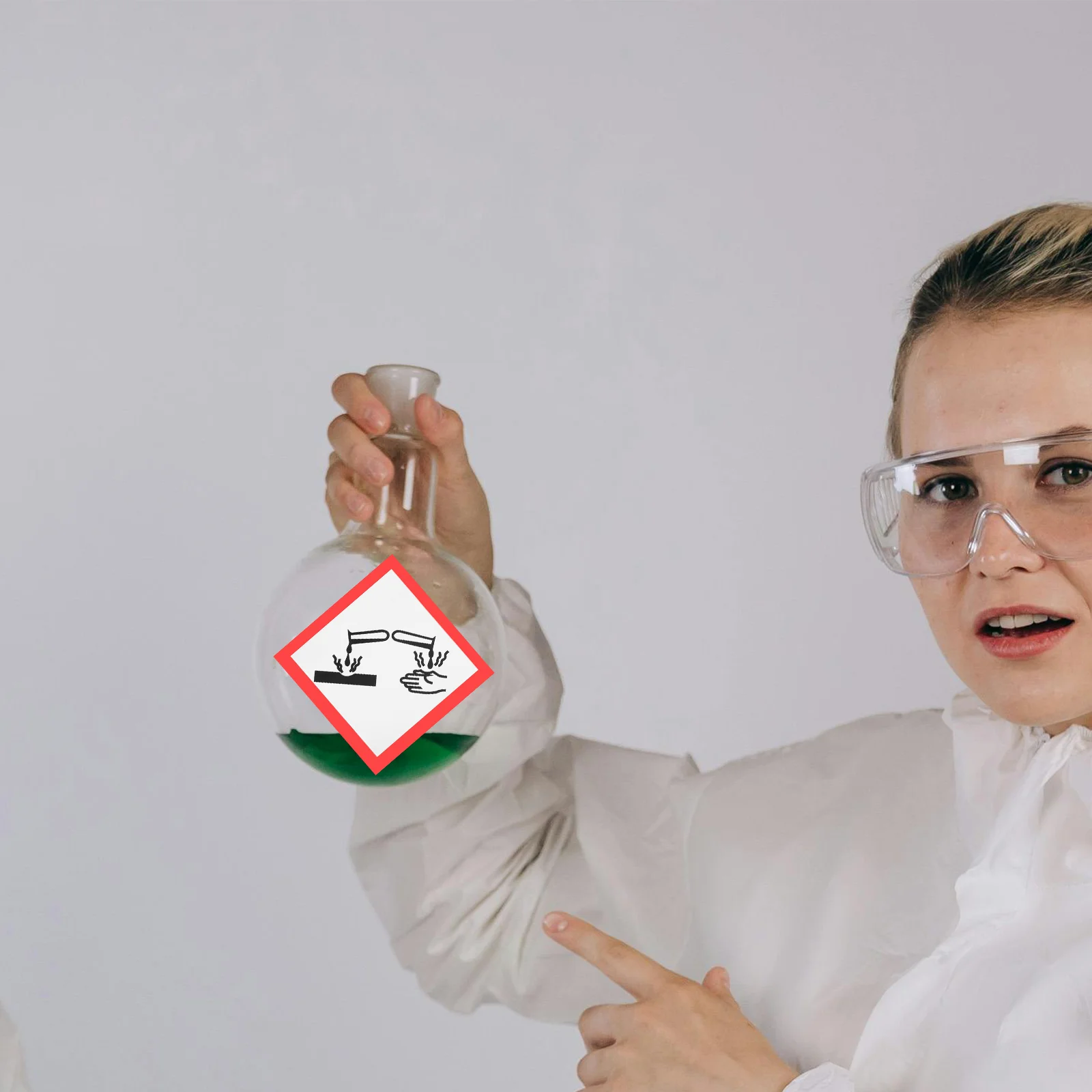 Etiquetas químicas, cartel Hazmat, adhesivo de seguridad a prueba de agua, señal de advertencia de vinilo, señales de Pvc