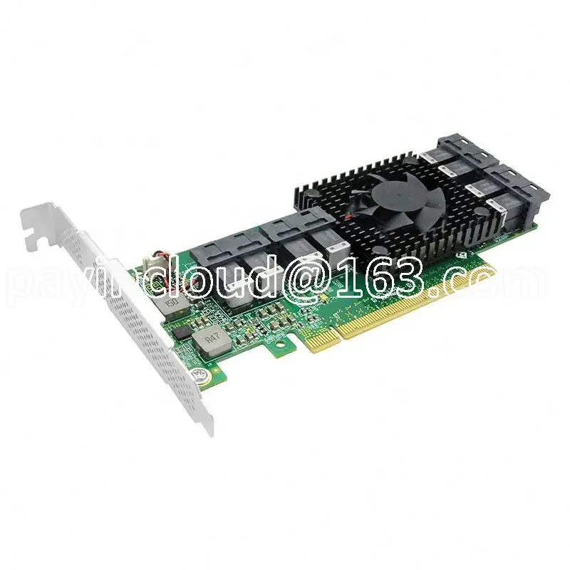 PCI Express Gen 3 X16 To 8 Port U.2 Sff-8643 NVME Expansion Adapter Card