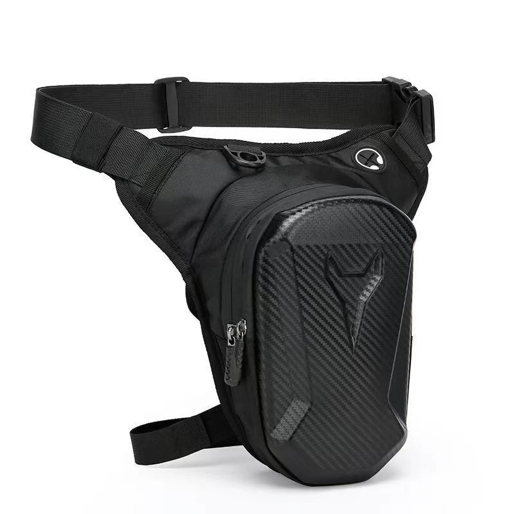 For Loncin Voge 200AC/300AC/300R/500DS/500R/650DS/ER10 – Motorcycle Leg Side Bag, EVA Hard Shell Outdoor Casual Waist Bag