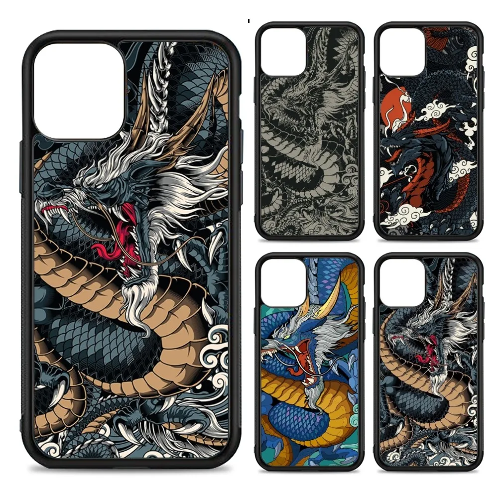 

Dragon Phone Case Silicone PC+TPU For For IPhone 11 12 13 14 15 16 Plus Pro Max Cover