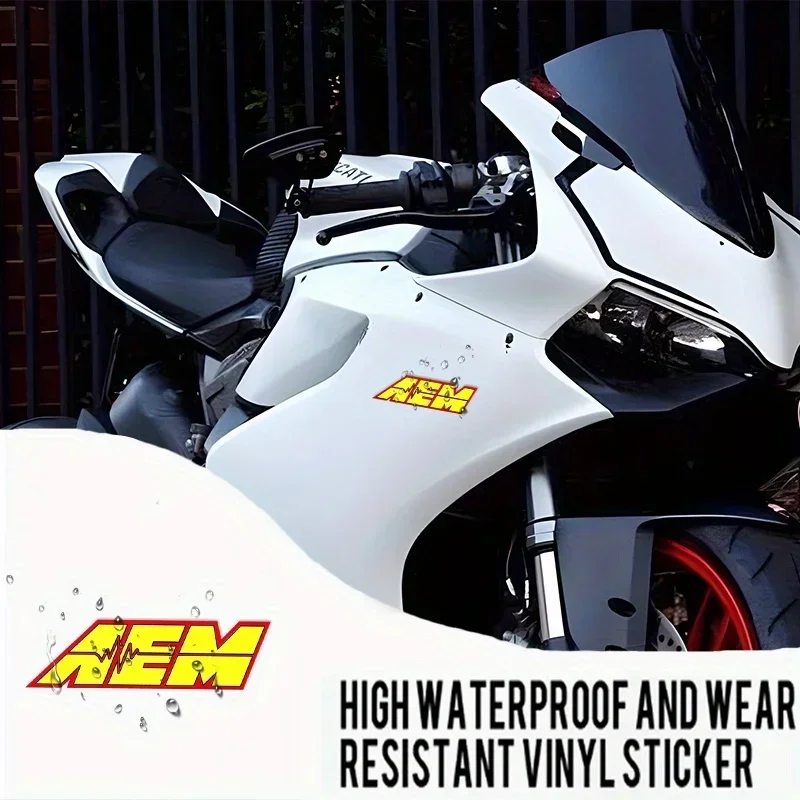 1PC AEM 스타일 비닐 스티커 - 방수 자동차 데칼 (외부/내부용), 물병용 |   아이코닉 튜닝 디자인 탈부착 가능한 장식