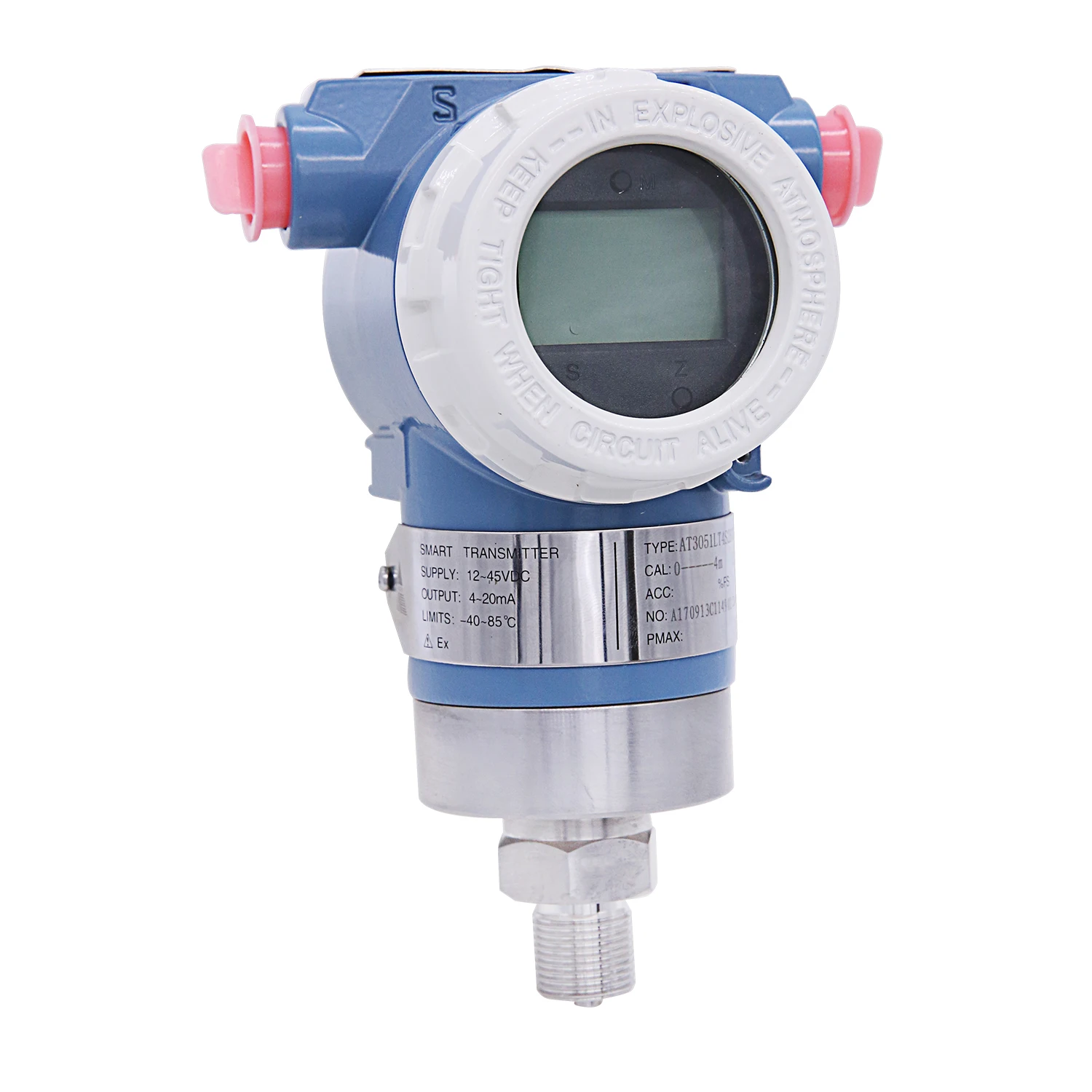 2026 مقياس الضغط الارسال للهواء السائل جهاز إرسال الضغط الصناعي 4-20ma إخراج الضغط الرقمي