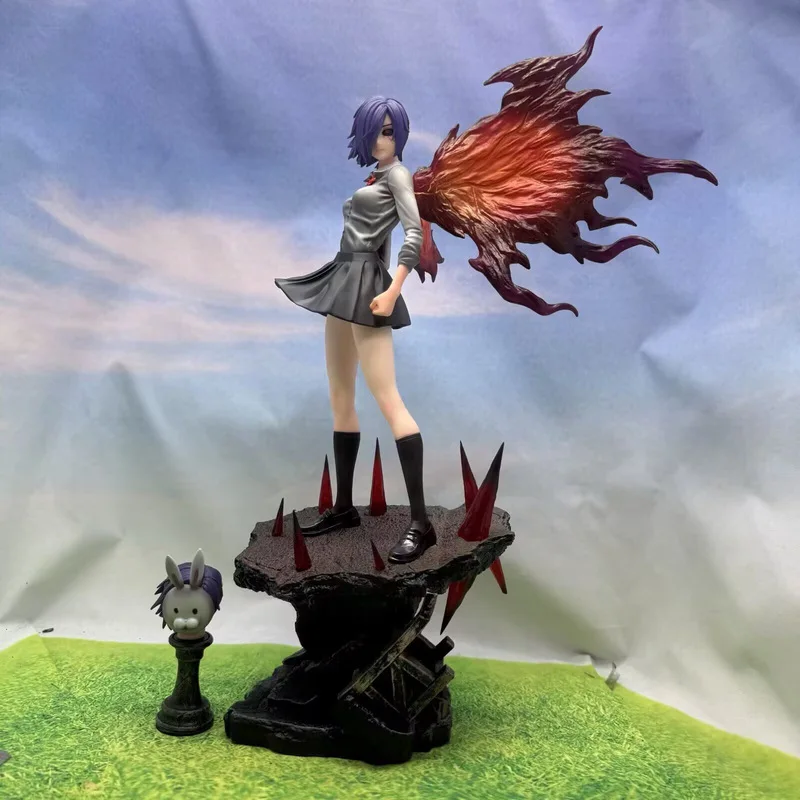 

Anime Tokyo Ghoul Touka Kirishima Season 2 Ver Statue with Kagune Wings Collectible Display Model Decor Gift