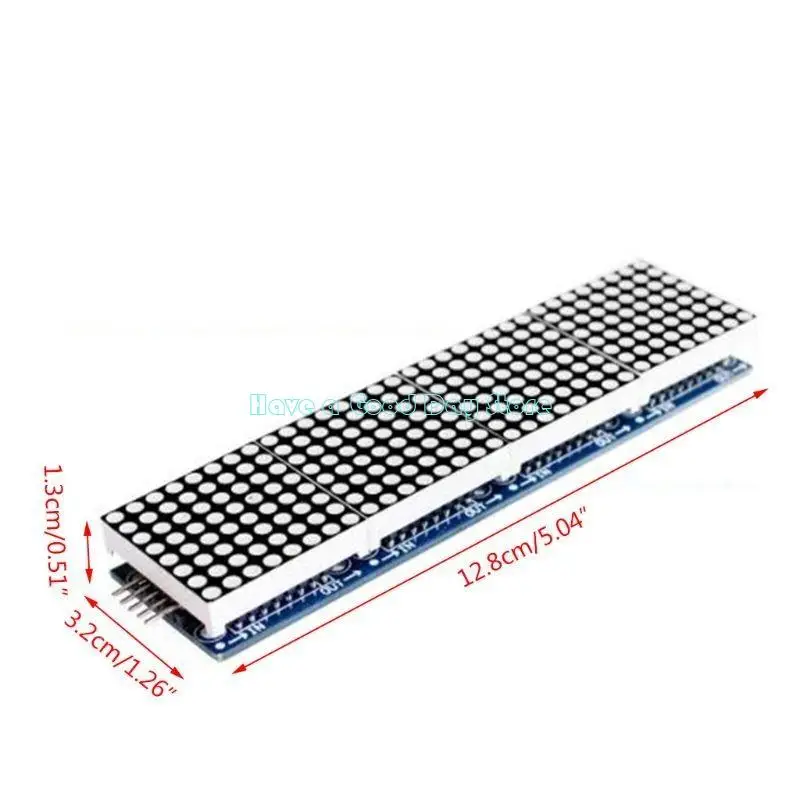462D MAX7219 4 in 1 LED Display Dot for Matrix Microcontroller MCU Control Module 5P