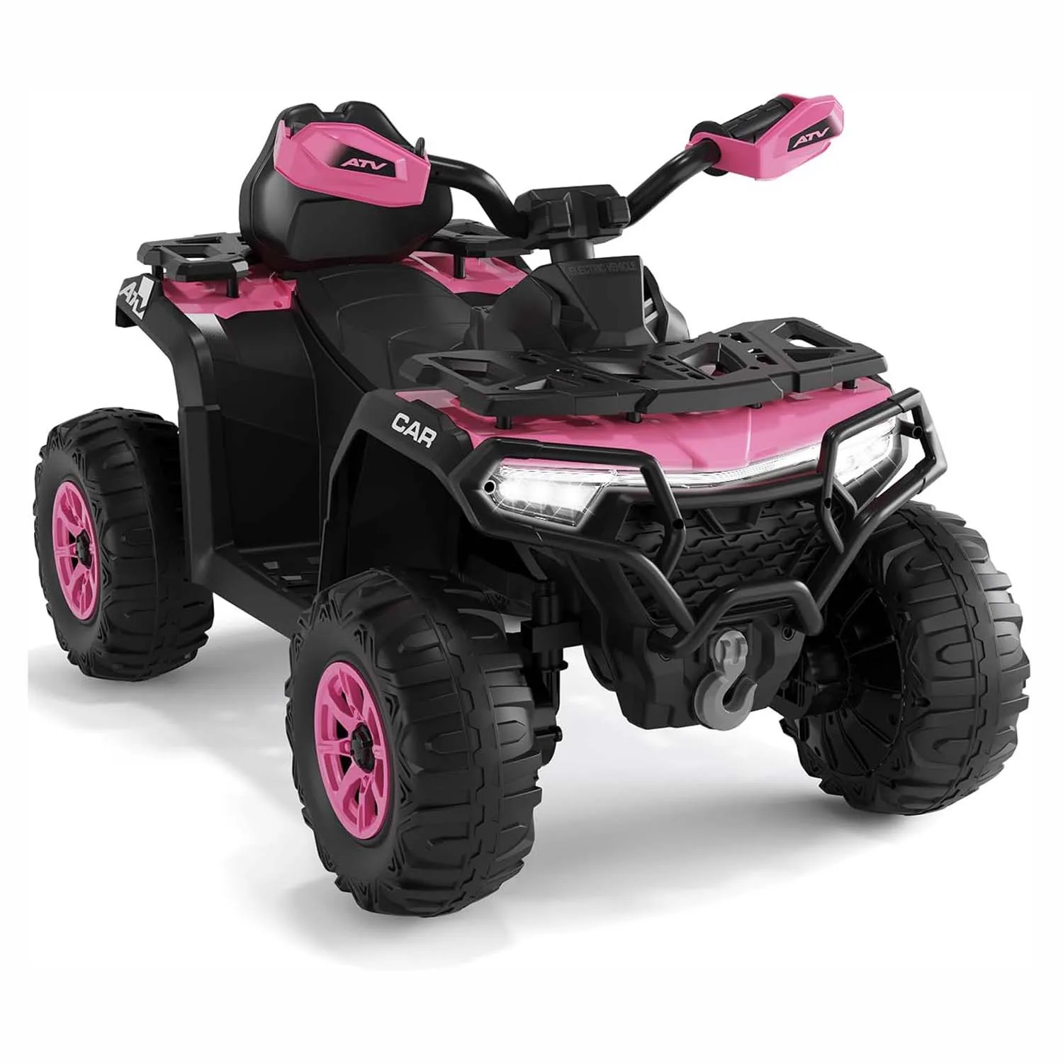 12V Elektrische Rijd-op Truck voor Kinderen met Afstandsbediening, 2x35W Motoren, 5 km/u Max. Snelheid, Muziekspeler, Rijd-op Auto Cadeau voor kinderen van 3-8 jaar