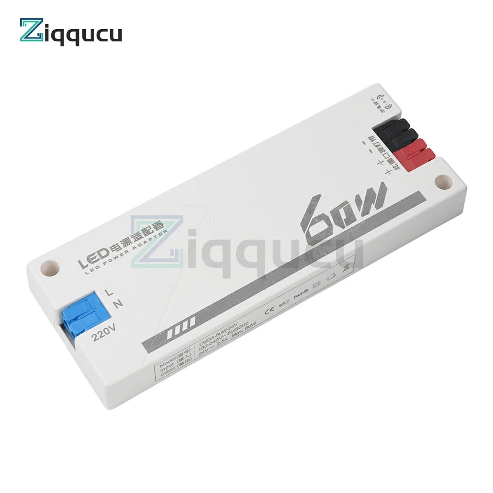 24V LED Driver Power Supply Constant Voltage Switching Power Supply Smart Cabinet Light Strip Lighting 24W 36W 60W 100W