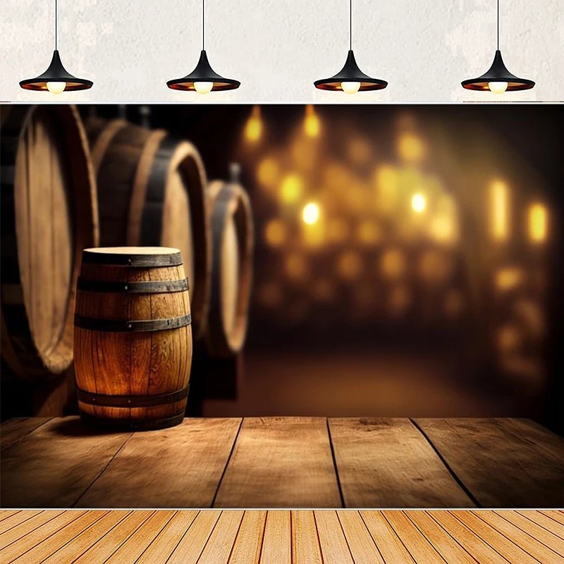 

Фон для фотосъемки Октоберфеста, деревянная бочка, пиво, винодельника, старый погреб, коричневая деревянная доска, фон для домашней вечеринки, настенный баннер, плакат