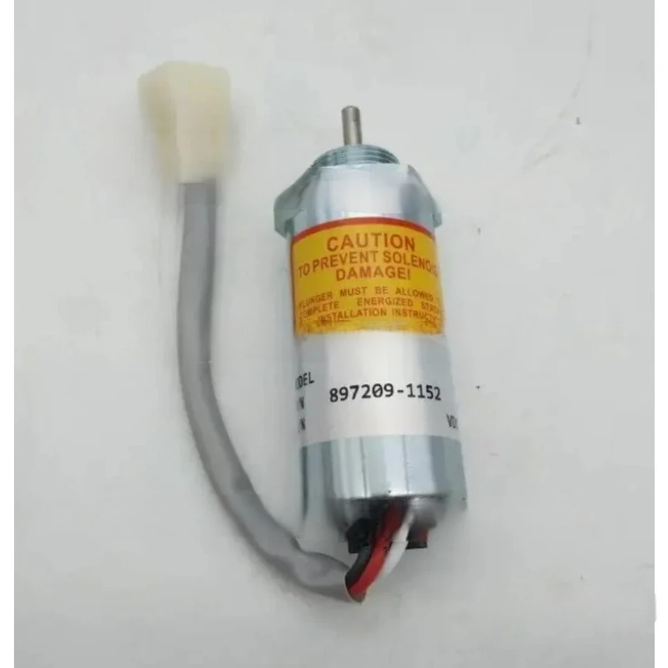 

Engine Fuel Stop Solenoid 897209-1152 For Excavator Parts 24v Flameout Shut Off