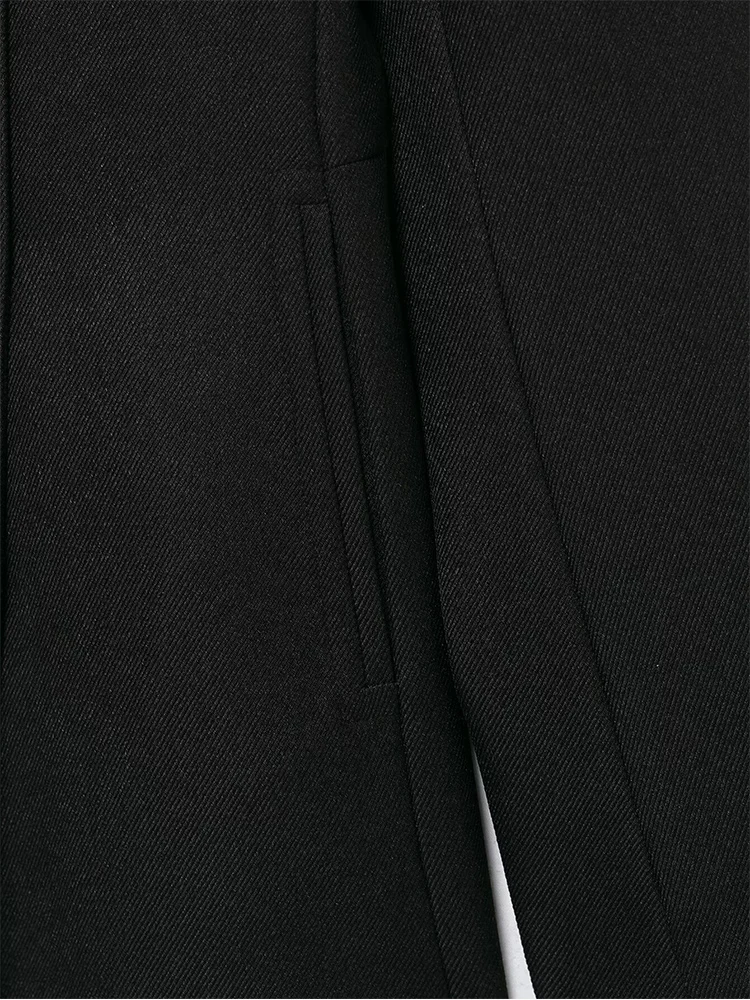 الخريف الشتاء النساء المعاطف الصوفية موضة سليم صالح مزدوجة الصدر سترة أنيقة التلبيب الدافئة الشارع الشهير سيدة ملابس خارجية أنيقة