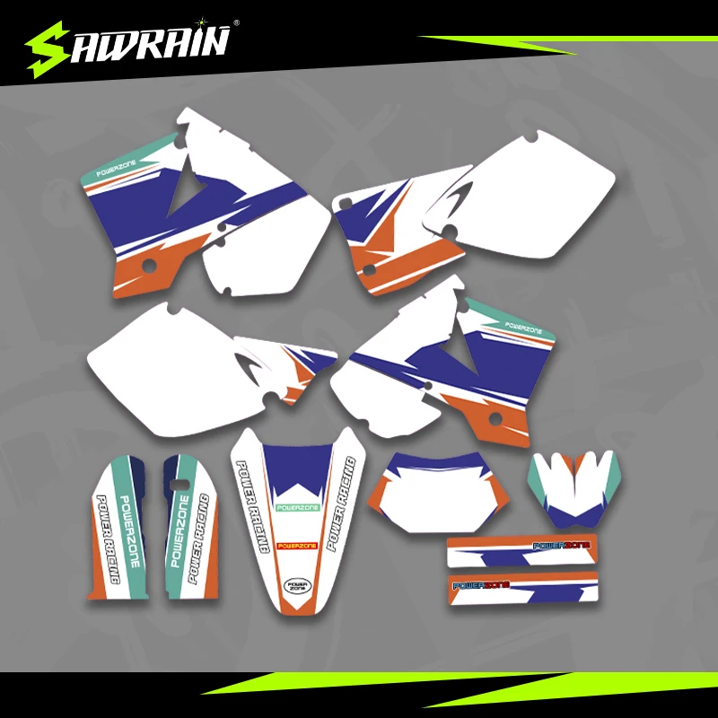 

Sawrain Motorcycle Graphics Backgrounds Decal Stickers Kits for KTM EXC XCW SXF 03EXC