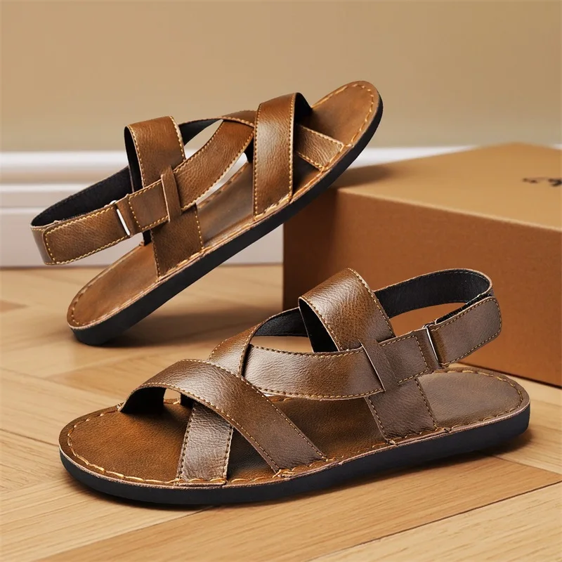 

Летние модные повседневные шлепанцы с мягкой подошвой, дышащие сандалии для пляжа и повседневной носки, удобная обувь для улицы.