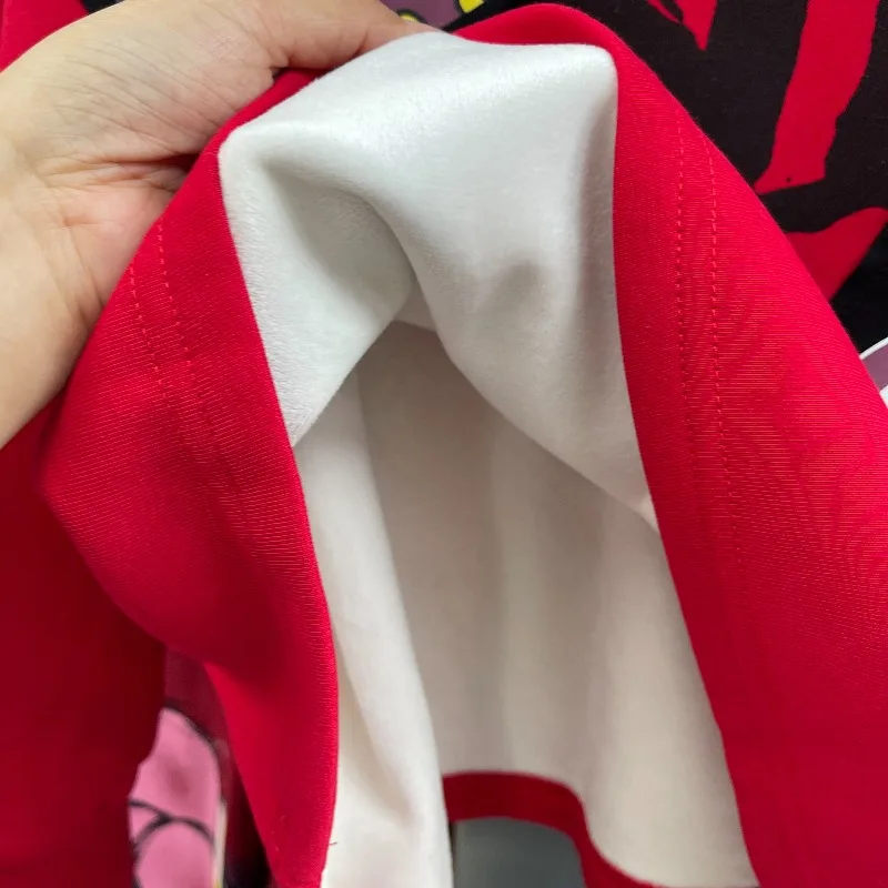 2025 شتاء جديد الثقيلة الترتر الكرتون التصحيح بلوزة من الصوف معطف المرأة فضفاض تصميم الأزياء أعلى طويلة الأكمام هوديس سترة