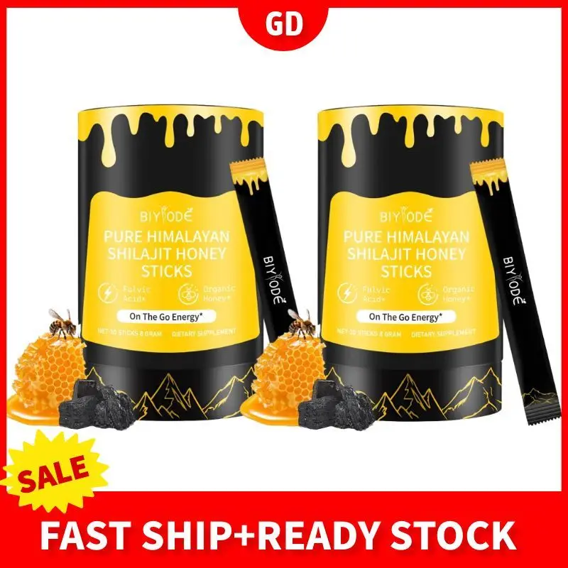 

Набор из 2 предметов, гималайские медовые палочки Shilajit, питательная добавка, повышение энергии, медовые пакеты