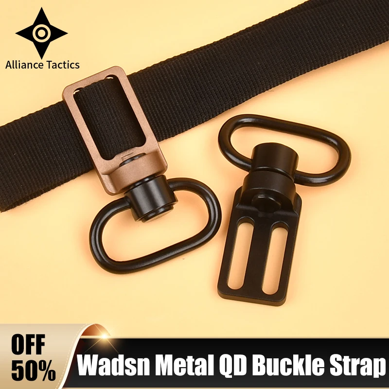 

WADSN Metal QD Buckle Strap Tactical Airsoft Hunting Accessory Convert Between 2 To 1 Point Triglide 1 Inch Buckle Strap Outdoor