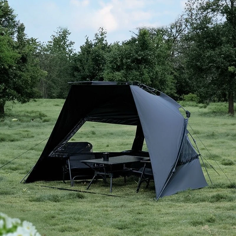 

Shadow Black Rubber Sunshade Tent Outdoor Fishing Folding Portable Sunscreen Automatic Camping Tent