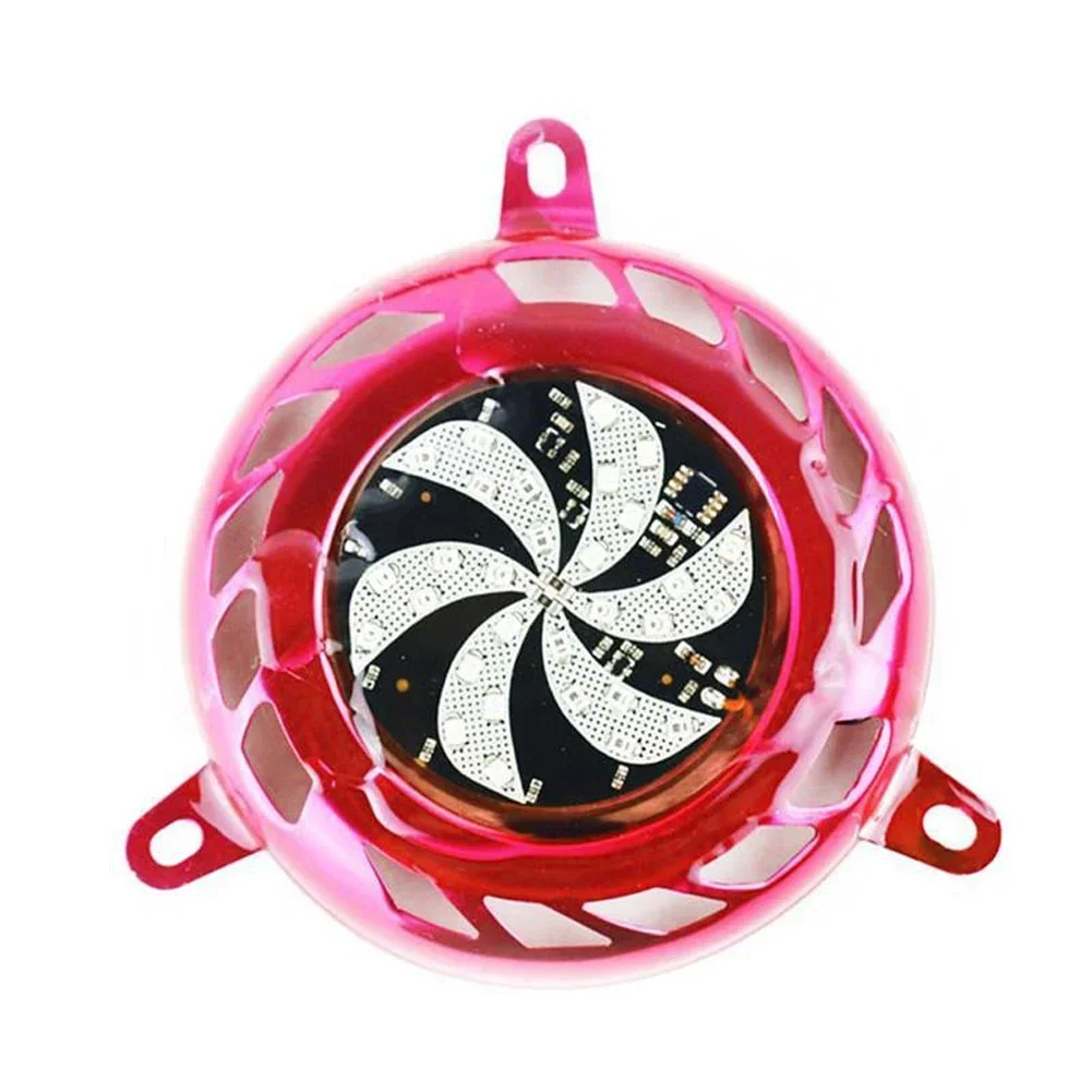 دراجة نارية شفرة الهواء غطاء المبرد الحرارة درع الغطاء الواقي مع مصباح ليد ملون غطاء المبرد الروتاري مروحة مصبغة درع