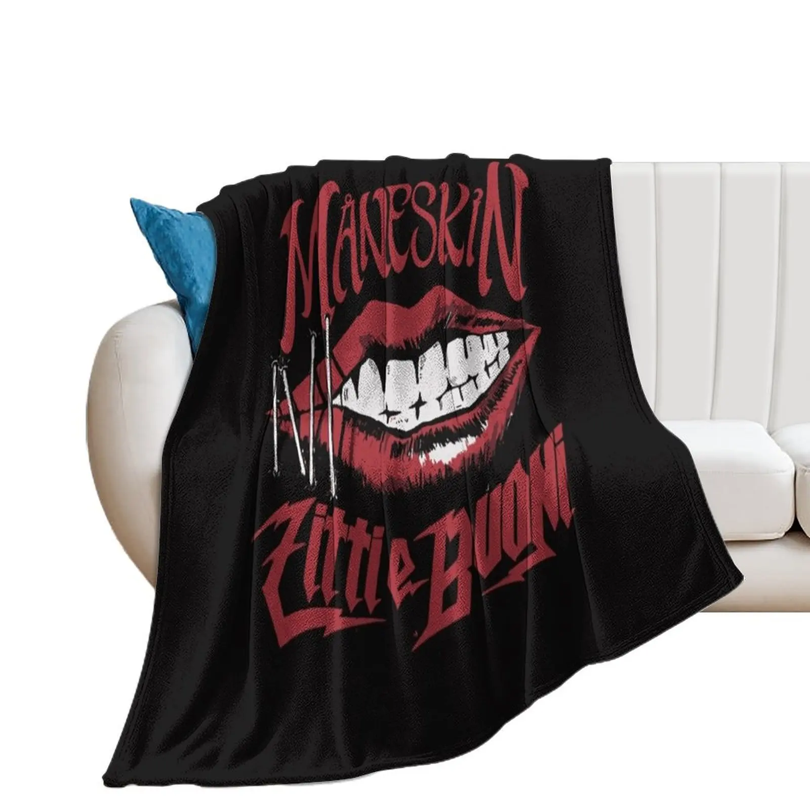 Official Maneskin Band Throw Blanket Summer Beddings Sleeping Bag Stuffeds Blankets