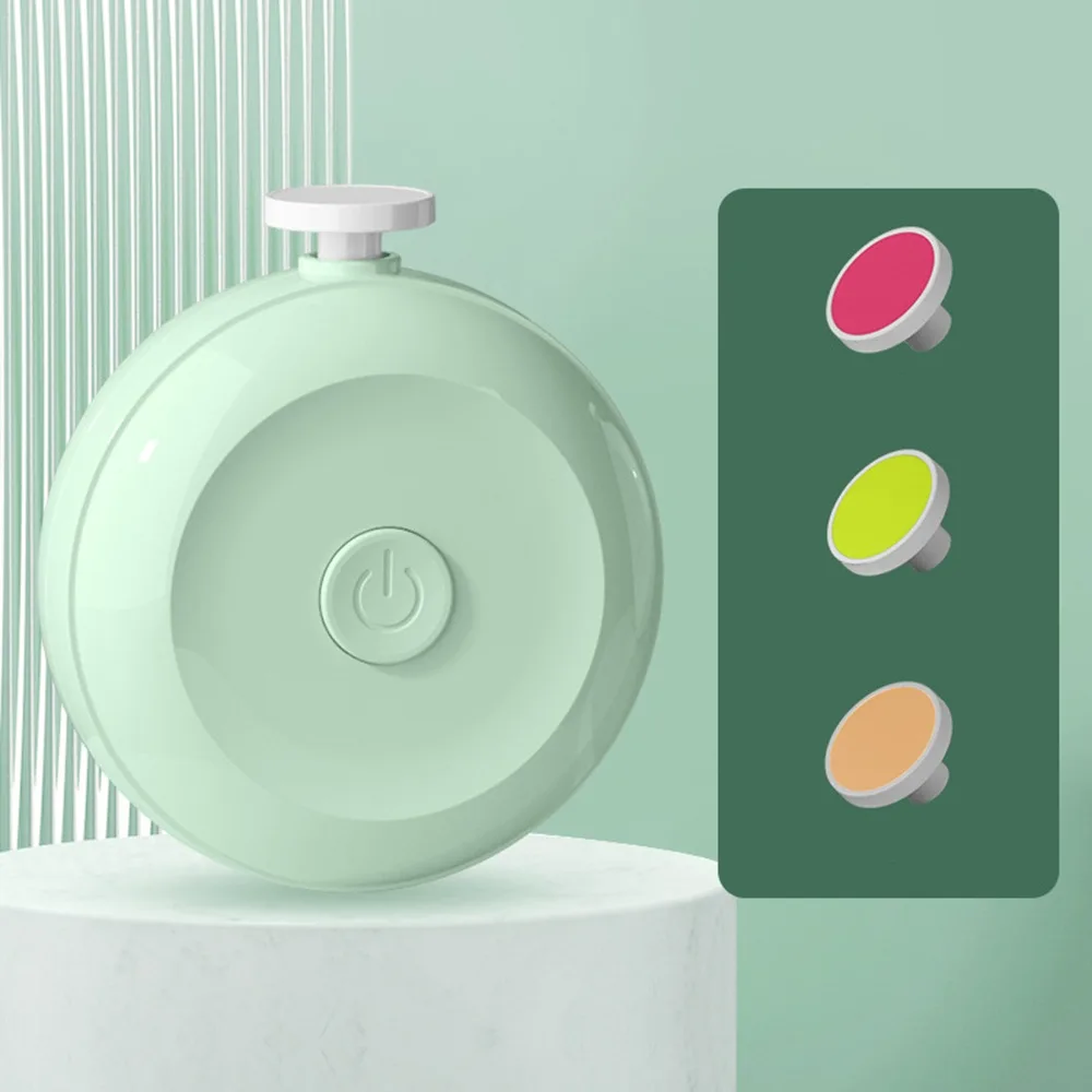 

Efficient Electric Baby Nail Trimmer 360° Rotating Safety Baby Nail Grinder 6 Grinding Heads Silent Nail Clippers Gift