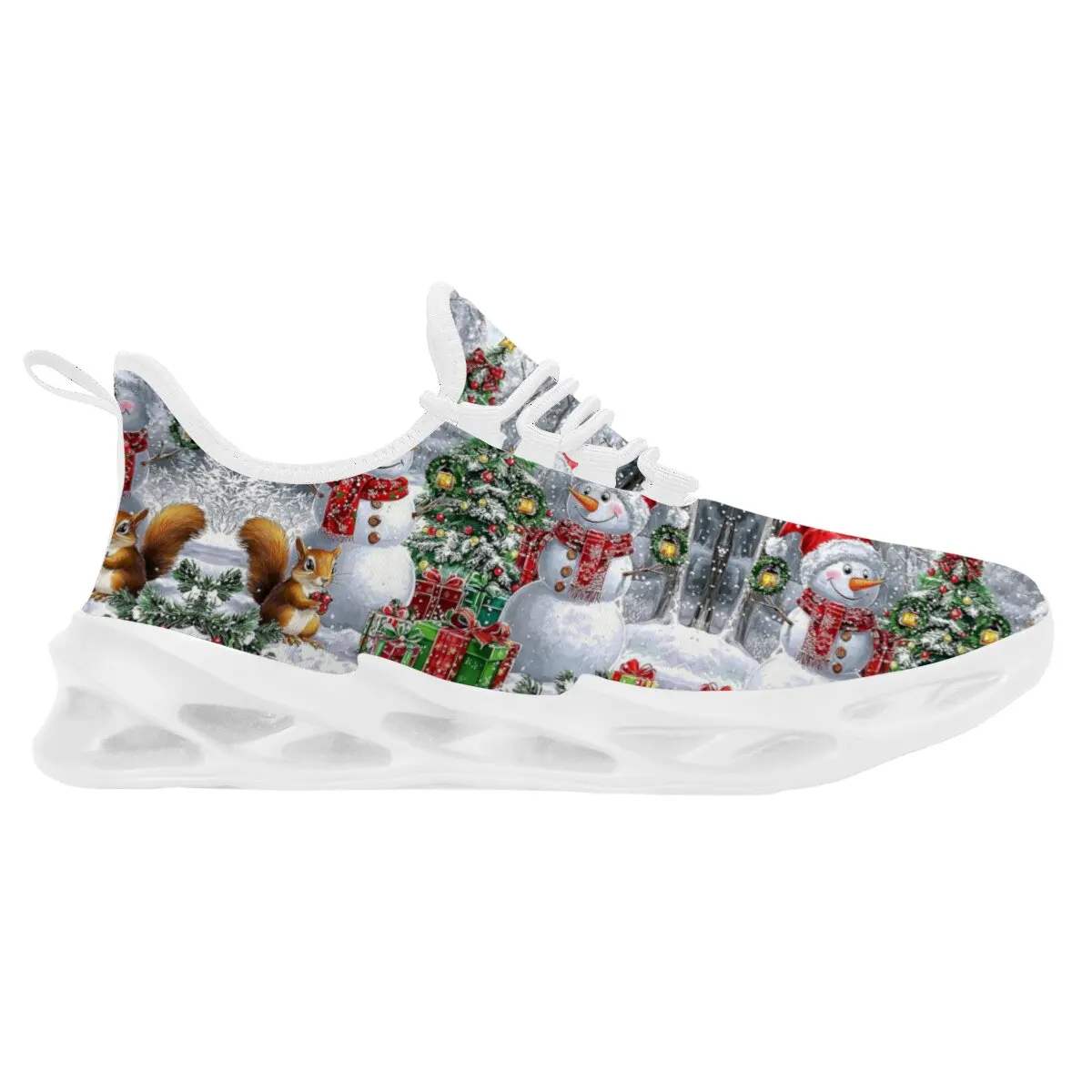 

Minnie Christmas Holiday Gifts Halloween Horror Skull Color-block Round-headed Toy Rabbit Breathable Lace-up Casual Sneakers