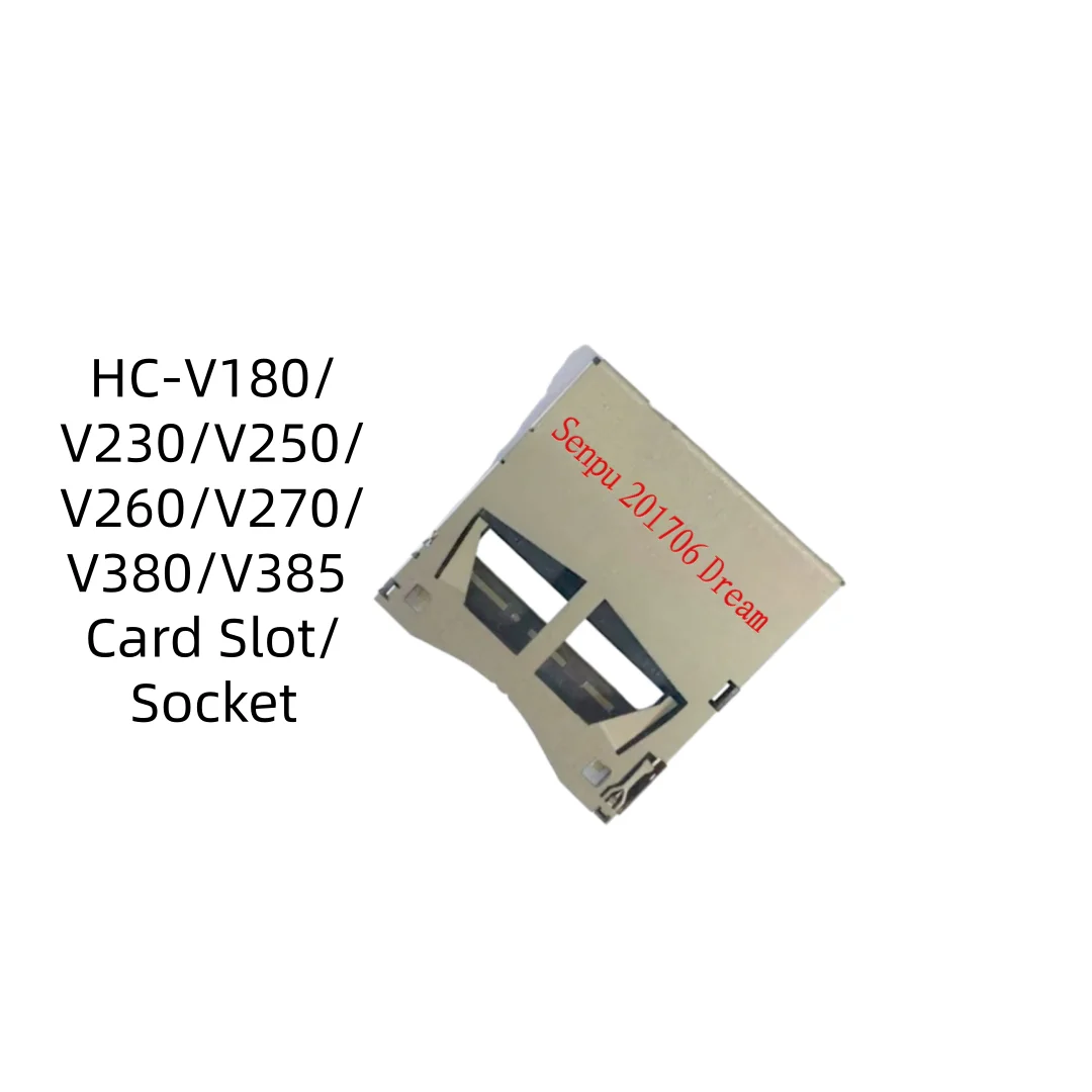 For Panasonic HC-V180 V230 V250 V260 V270 V380 V385 SD Card Slot Holder Memory Card Socket Camcorder Repair