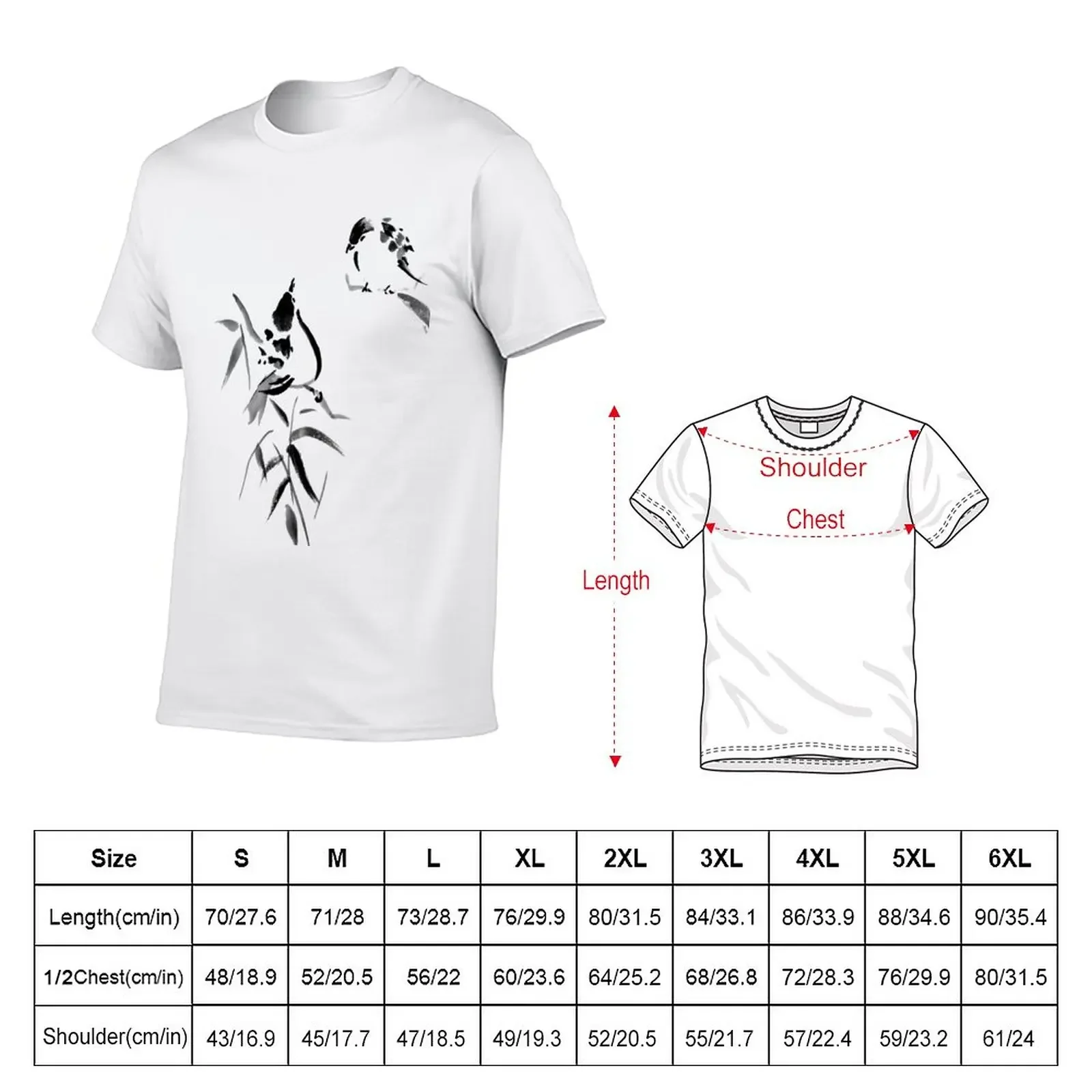 Little Sumi-e Birds Nr 42 T-Shirt cute clothes for a boy blacks men workout shirt