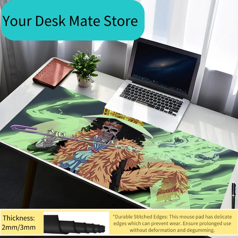 Mauspad PC Rutschfeste Gummi-Mausunterlage Laptop Gamer Schreibtischunterlage HD Tastaturunterlage Büro Computer Gaming Schreibtisch Einteilige Brook Mausmatte
