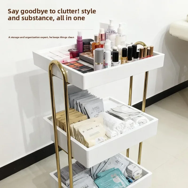 Premium Beauty Cart for Salon Mobile Trolley SPA Esthetic Supplies Mobile Storage System Trolley Cart Utility Cart Tool Cart