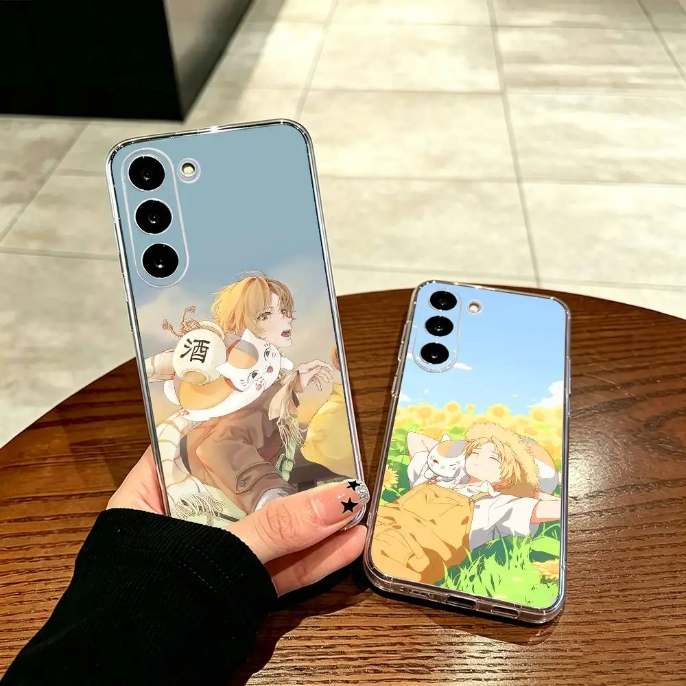 Gentle Boy Kind Natsume Book of Friends  Phone Case Transparent  Soft TPU For Samsung A71, A70, A52, A51, A40, A30, A20