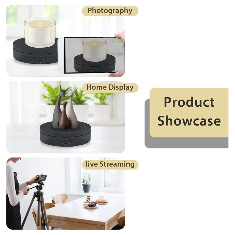 360 Degree Electric Turntable For Photography Revolving Stand Display For Displaying Jewelry,Digital Products