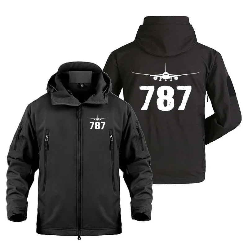 

Flight Outdoor Military Tactical Shark Skin Man Coats Fleece Warm SoftShell 787 Pilots Aviation Aircraft Jackets