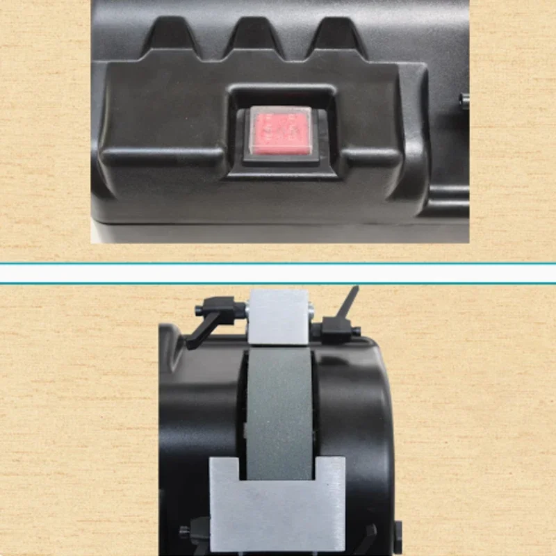 Electric Water-Cooled Knife Sharpener 220V Low-Speed Benchtop Wheel Polisher Household Kitchen Tool with Sharpening Stone