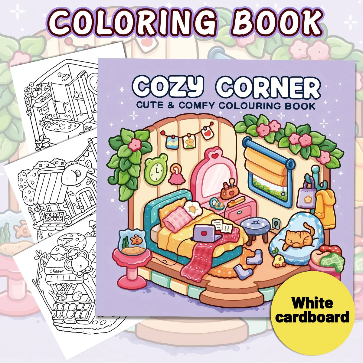 작은 코너 색칠하기 책, 매력적인 장면, 쉬운 색칠하기, 가정용 부모-자식 DIY, 휴식, 휴식, 창의력 향상