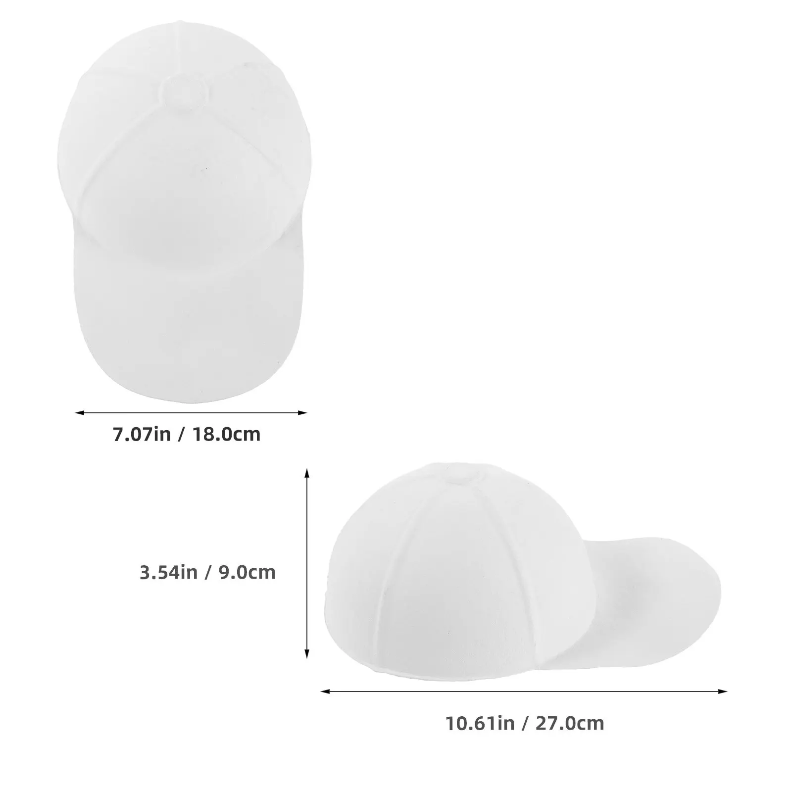 5Pcs Hand-Painted Baseball Caps Creative Blank Paper Hats DIY White Sports Ball Caps Art Craft Projects for Kids Adults