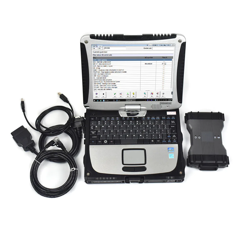 

for MB Star C6 Multiplexer SD Connect Xentry Epc Wis SSD+CF19 Laptop For BENZ Car Diagnostic Tool