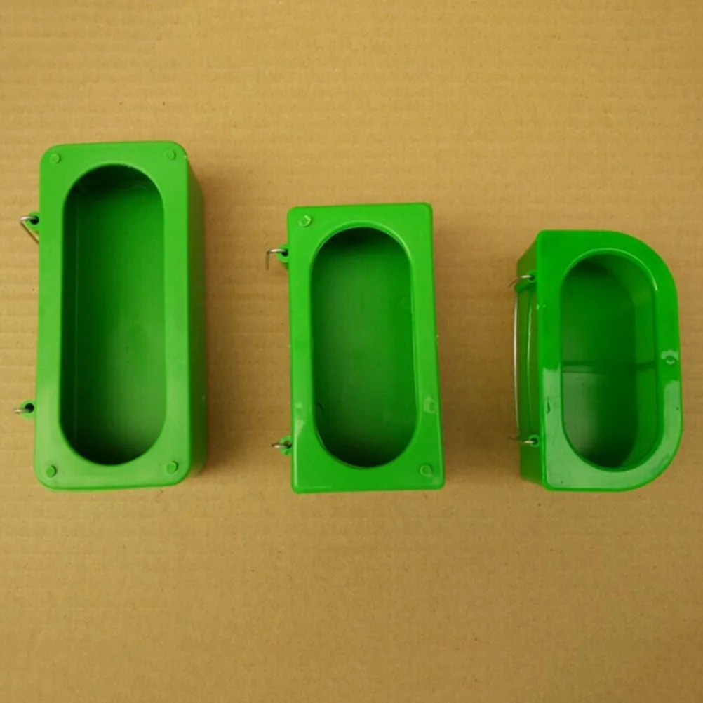 

10Pcs Bird Feeder Anti Spill Design for Pigeon Parrot Budgie Clean Feeding Trough Pet Care Accessory