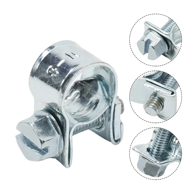 Kép 3: 10pcs/set Mali Kerti tömlő klipek Anyacsavar & Bereteszel fuel-line Ácskapocs Alkalmazkodó m Cső Fűtőanyag 6-8mm 7-9mm 8-10mm 13-15mm benzin Cső Fixálás csöves Ácskapocs