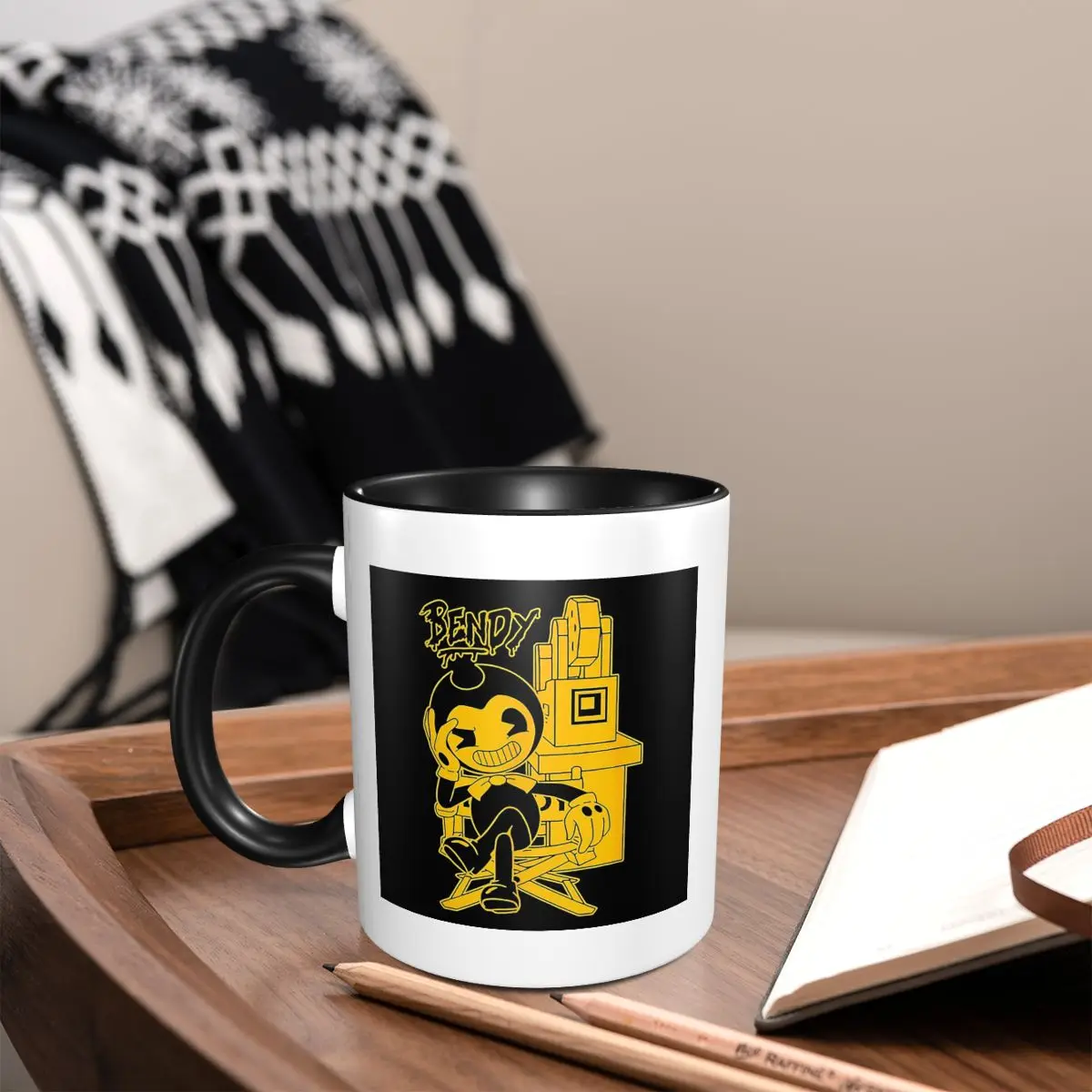 

Bendy Ink Machine Mug Funny Ceramic Coffee Cups Tea Mugs Milk Cup Drinkware Gift for Woman Man