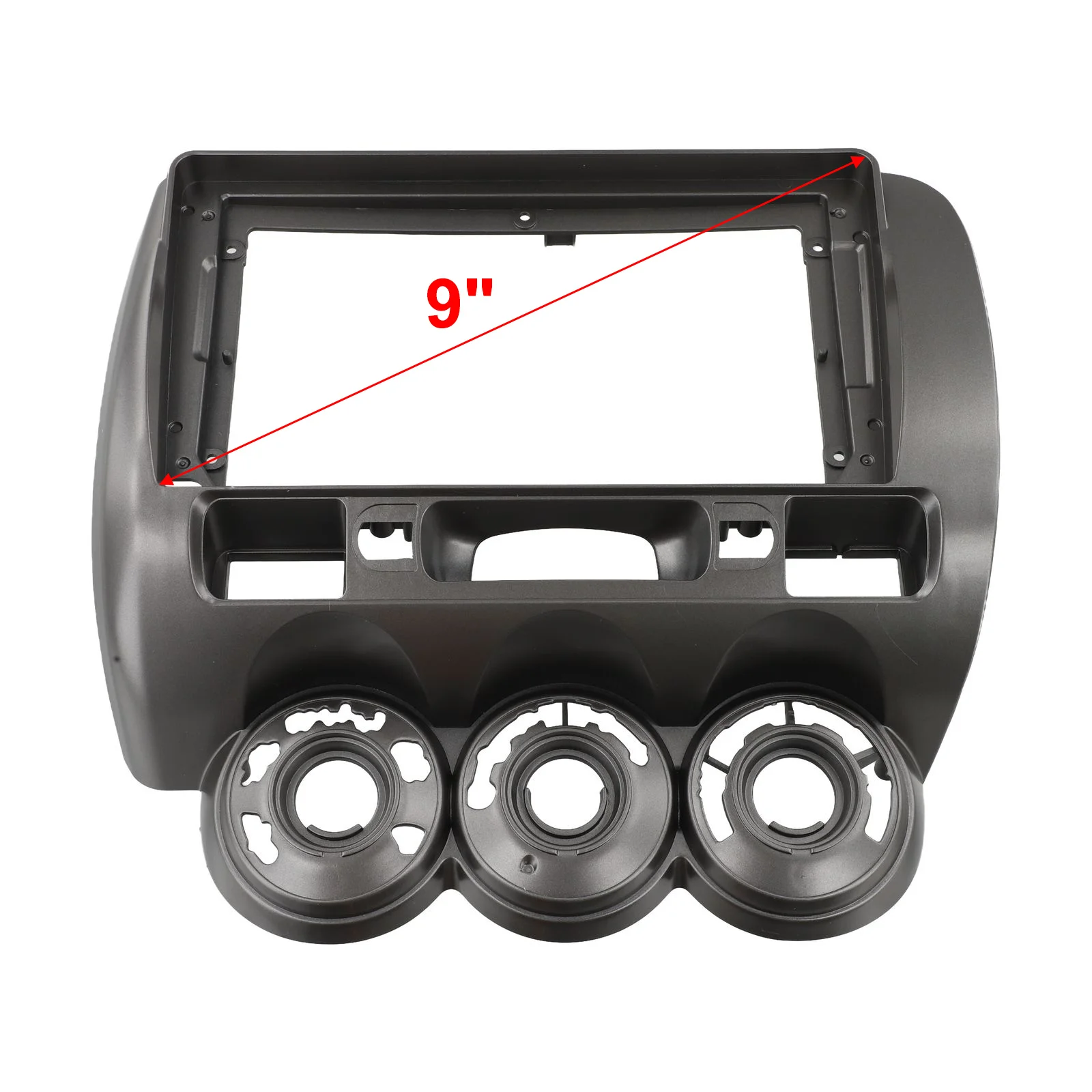 For HONDA For FIT For JAZZ For CITY 2002-2008 Car Dash Bezel Frame Supports 9 Inch Units with 16 Pin Power Socket