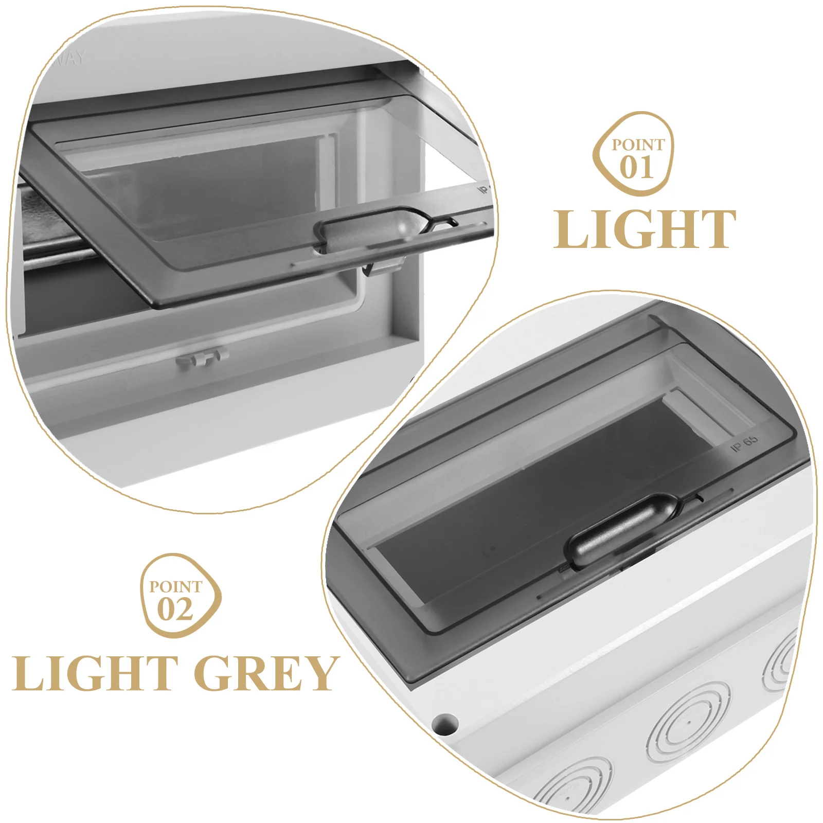 Circuit Breaker Distribuição Protection Box, Circuito Elétrico Box para interior e exterior