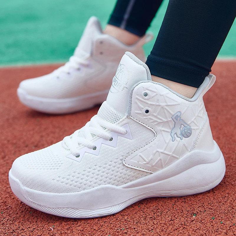 Brand Kids Sports Shoes Cool Basketball Shoes Boys Wear-resistant Running Shoes Sports Tennis Shoes Non-slip Children Sneakers
