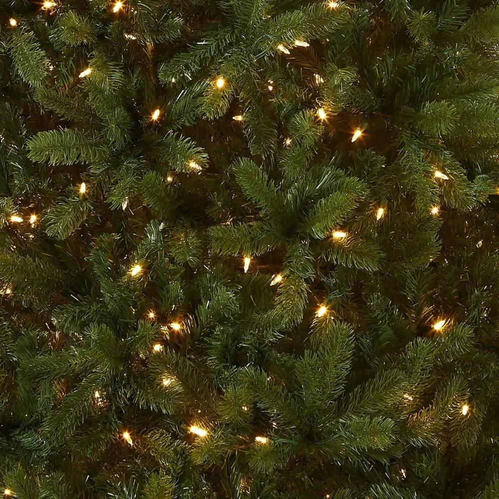 Christmas Tree Pre-Lit 'Feel Real' Artificial Full Downswept  Green, Douglas Fir, Dual Color LED Lights 7.5 Feet Christmas Trees