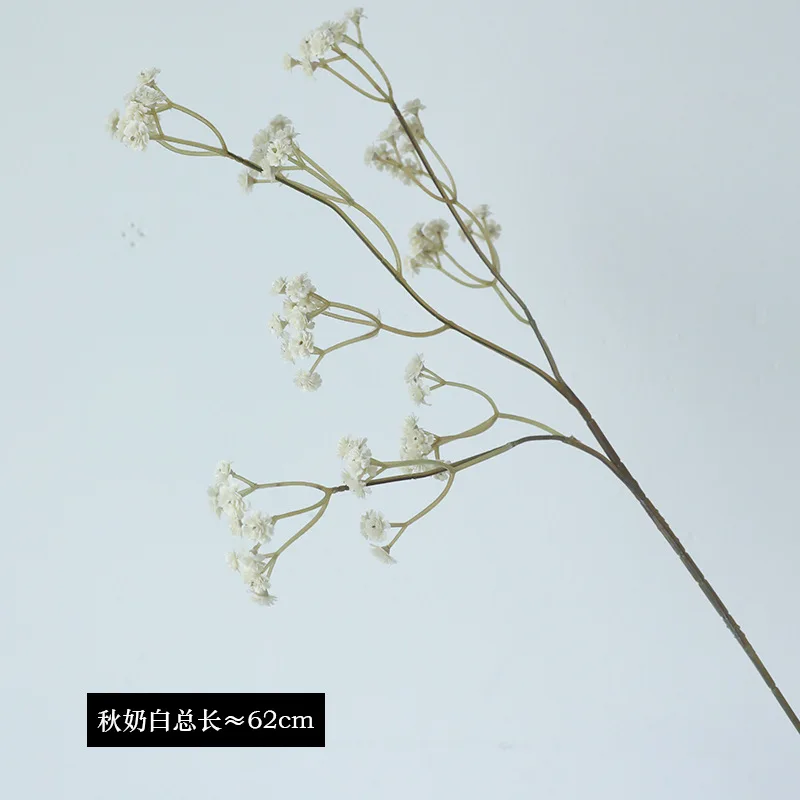10Pc Artificial Flowers Autumn Colors Baby's Breath Fake Flowers Wedding Decor Gypsophila Bouquet Home Party Favor Floral Design