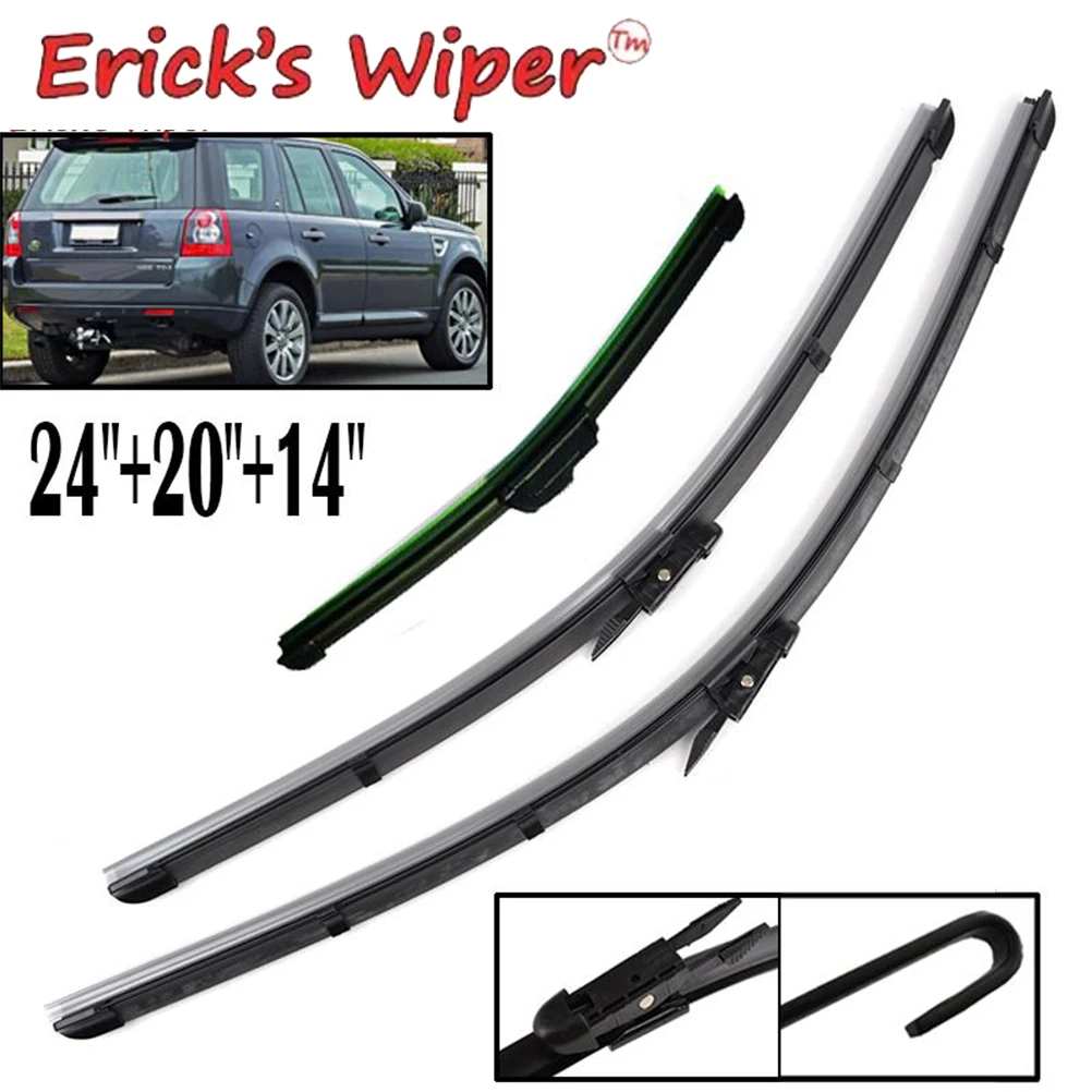Erick's Tergicristallo Anteriore e Posteriore Spazzole Tergicristallo Set Per Land Rover Freelander 2 2007 - 2014 Parabrezza Parabrezza Spazzola per Finestra 24 "20" 14 "