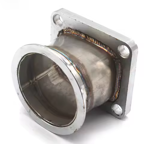 Universal Stainless Steel 3" Inch 76mm V Band Adapter Flange For T4 Turbo V-Band Adaptor