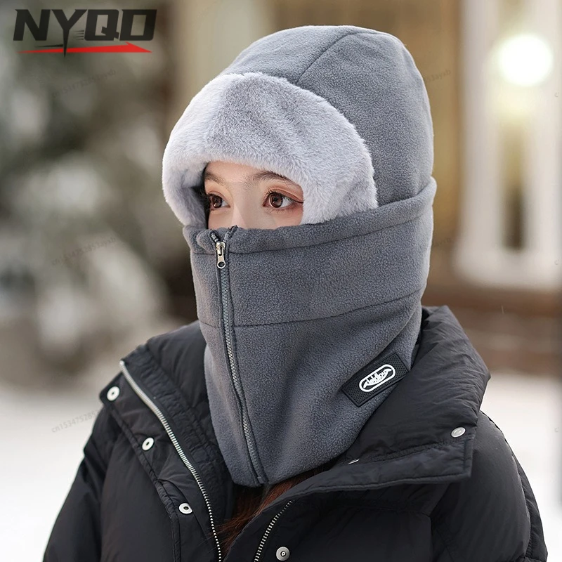 

Зимний теплый женский шлем для снегохода, ветрозащитная Балаклава с толстой флисовой подкладкой