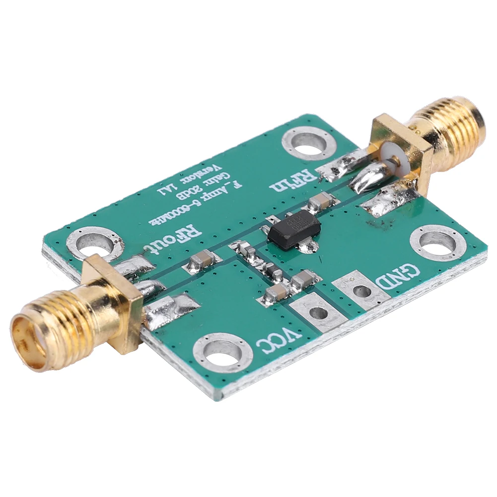 HMC580 RF Low Noise Amplifier DC 3.3-5.5V 1-1000MHz LNA Module Gain 20dB RF Signal Power Amplifier Board for Short Wave FM Radio