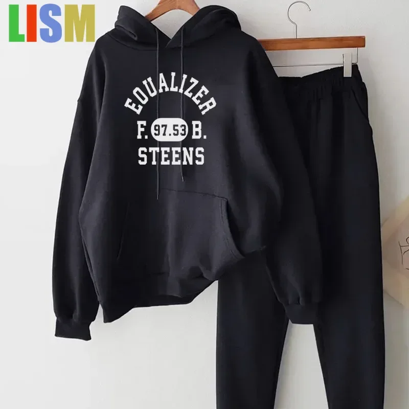 

LISM winter woman outfit tracksuit New in matching sets Sweatshirt Wide Leg Trousers Casual Running 2-Piece Set Sports Tracksuit