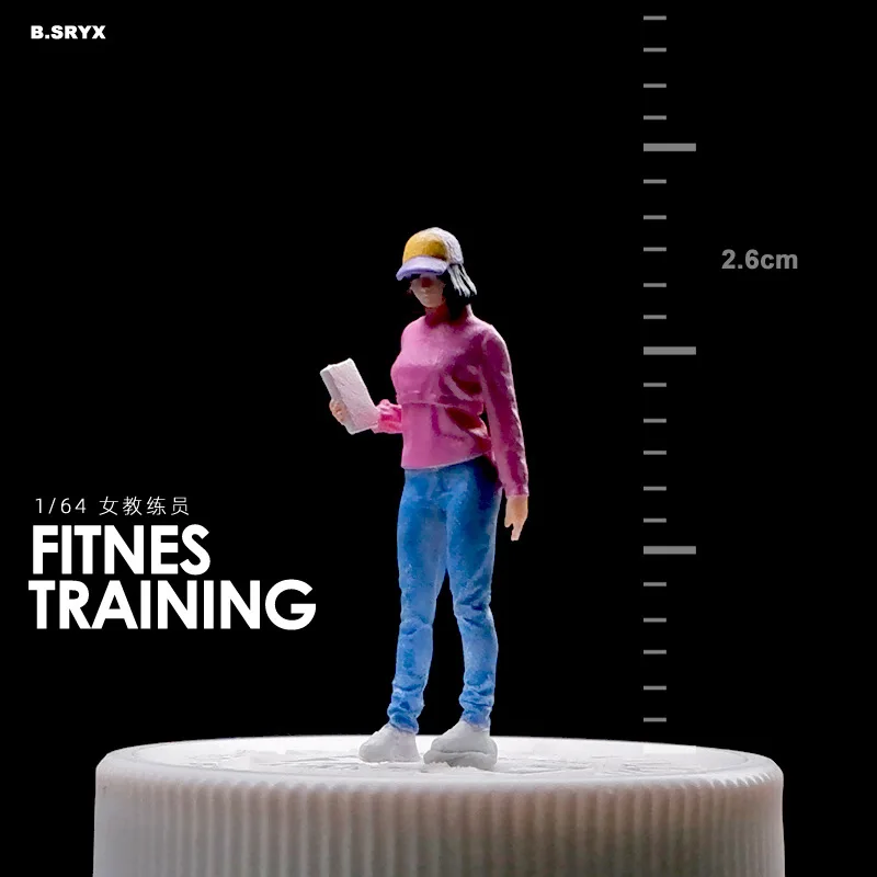 1:64 อะนิเมะฟิตเนส Expert มินิตุ๊กตารูป Miniature การถ่ายภาพ props ฉาก DIY ตารางทรายภูมิทัศน์เครื่องประดับ