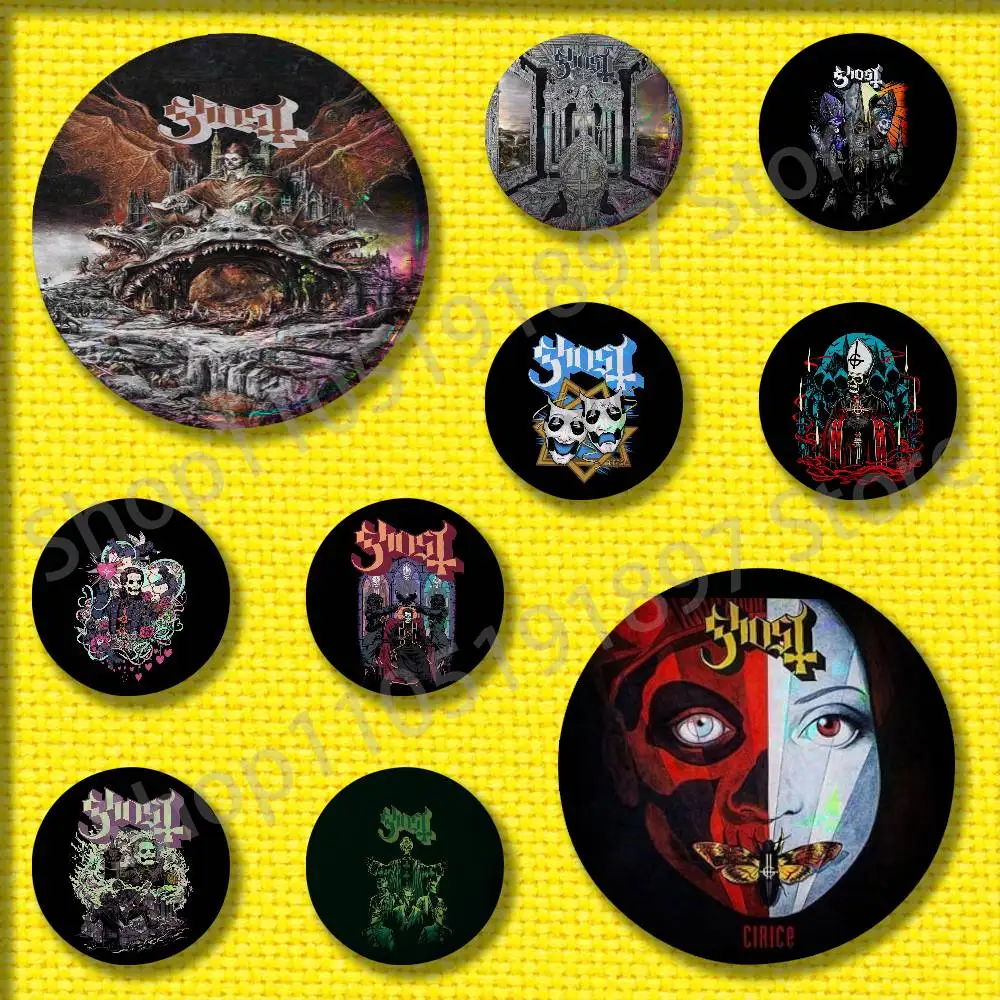 

G-GHOST Skeleta Cirice Prequelle Meliora Badges 25mm 75mm 44mm 58mm 32mm Round Pin Brooch Adornment Souvenir Cosplay Gift